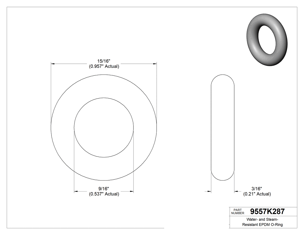 Technical drawing - 9557K287